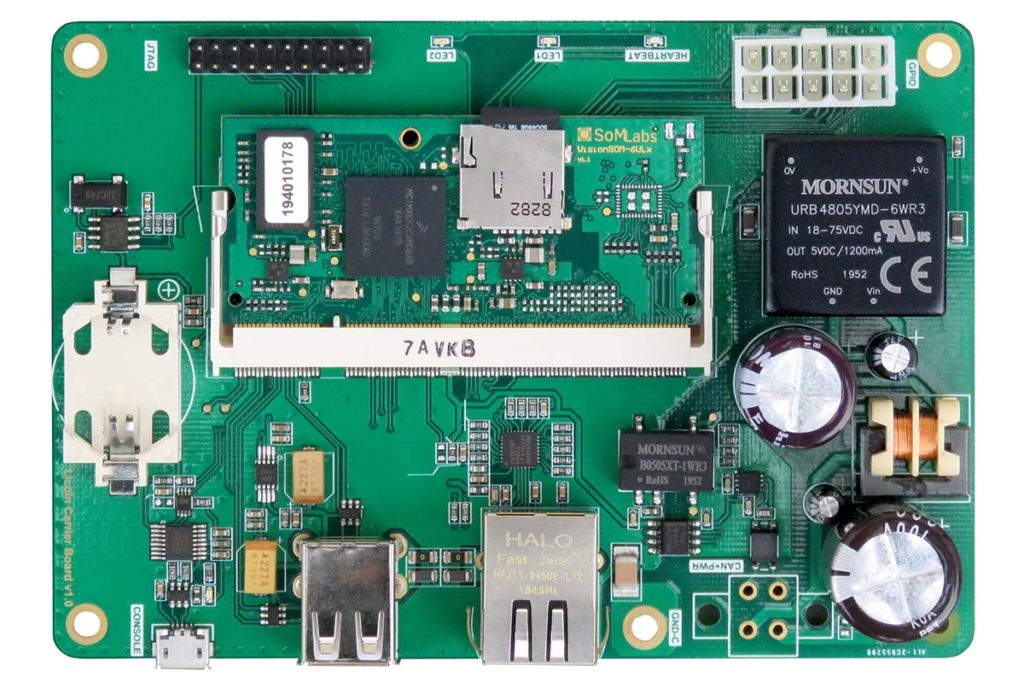 Industrial data integrator-server, based on VisionSOM-6ULL module